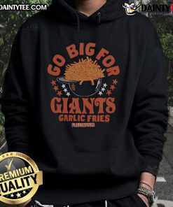 Hot MLB X Flavortown hoodie featuring San Francisco Giants garlic fries design, perfect for baseball fans.