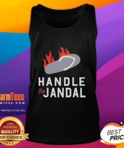Alt Text: Hot Mr Vintage Handle the Jandal Tank Top featuring a stylish design, perfect for summer casual wear.