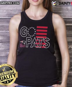 Stylish Hot New England Patriots Go Pats tank top, perfect for fans showcasing team spirit in casual wear.