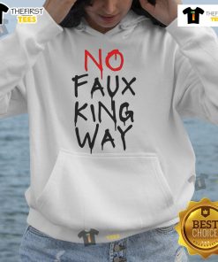 Stylish Hot No Faux King Hoodie in black, perfect for casual wear and street style fashion enthusiasts.
