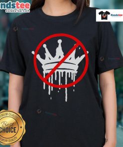 Pro-Democracy Anti-Monarchy Ladies Tee featuring 'Hot No Kings in America' slogan for empowering womens rights.