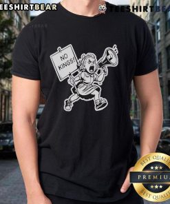 Hot No Kings Protest 2025 T-Shirt featuring bold graphics and a powerful message against monarchy, perfect for activists.