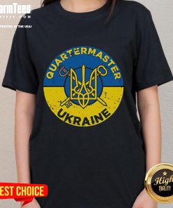 Hot Quartermaster for Ukraine Special Edition Ladies Tee featuring vibrant design and comfortable fit for stylish support.