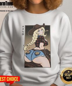Hot Reverse Cowgirl Supps Waifu Sweatshirt featuring a vibrant graphic design and comfortable fit for casual wear.