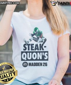 Alt Text: Stylish Hot Steak Quons Madden 26 Ladies Tee featuring a trendy design, perfect for gamers and fashion lovers.
