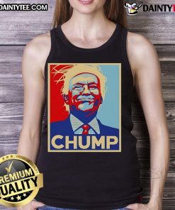 Hot Trump Chump Hope Tank Top featuring bold graphics and vibrant colors, perfect for summer fashion and statement style.