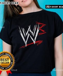 Hot W3 World War 3 logo on a stylish ladies tee, perfect for fans of gaming and military-themed apparel.