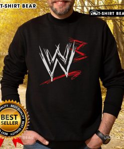 Hot W3 World War 3 logo sweatshirt featuring a bold design in black and red, perfect for gaming enthusiasts.