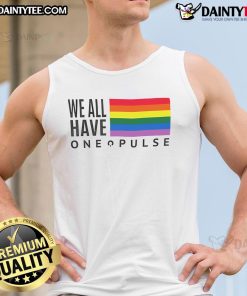 Hot We Have One Pulse LGBT flag tank top in vibrant colors, celebrating pride and unity in the LGBTQ+ community.