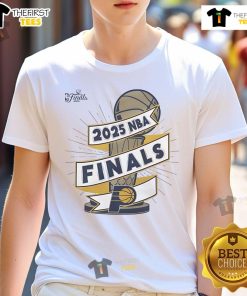Alt Text: Official Indiana Pacers 2025 NBA Finals Clutch T-Shirt featuring team colors and logo for passionate fans.