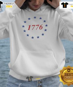 Nice 13 Stars American History 1776 Hoodie featuring a vintage design symbolizing patriotism and independence.