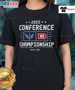 Nice 2025 XFL Conference Championship ladies tee featuring a stylish design for female football fans.
