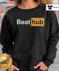 Stylish Nice Aaron Paulsen Beathub sweatshirt displayed on a hanger, showcasing its trendy design and comfortable fit.