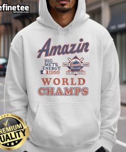 Nice Amazin Big Mets Energy 1980 World Champs Hoodie showcasing vibrant team colors and nostalgic design for fans.