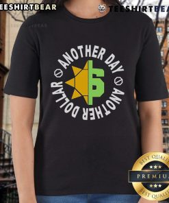Alt Text: Nice Another Day Another Dollar Professional Wrestler logo on a stylish ladies tee, perfect for wrestling fans.