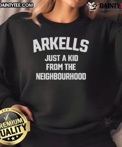 Nice Arkells Just A Kid From The Neighbourhood sweatshirt featuring vibrant design and comfortable fit.
