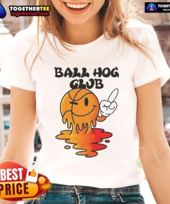 Ladies' Nice Ball Hog Club Basketball Tee featuring a stylish design for basketball enthusiasts.