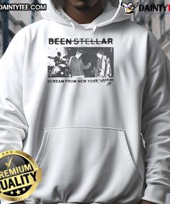 Nice Been Stellar Scream hoodie from New York Tour 2024, featuring vibrant design and comfortable fit for fans.