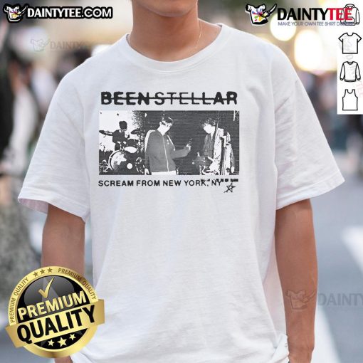 Nice Been Stellar Scream New York Tour 2024 T-Shirt featuring vibrant design and bold graphics for fans.