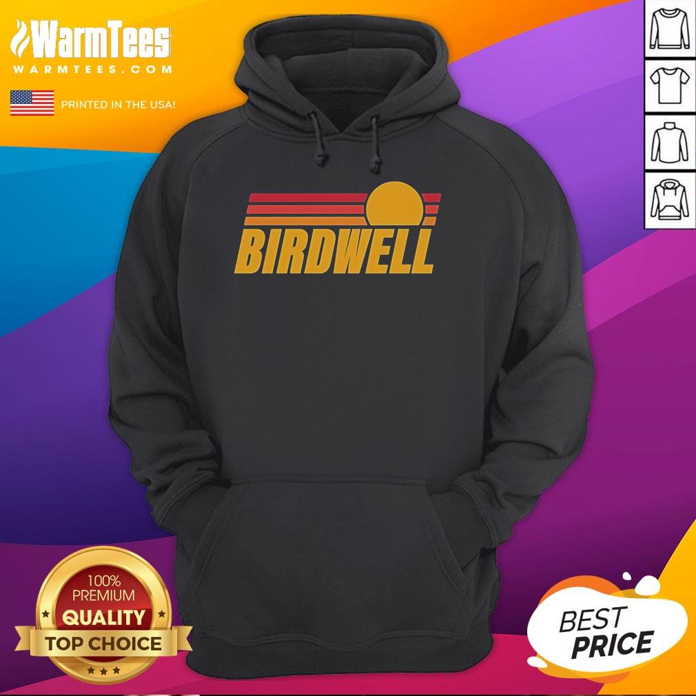 Nice Birdwell Sundowner Hoodie Alt Text: Nice Birdwell Sundowner Hoodie in navy blue, featuring a stylish design and comfortable fit for outdoor adventures.