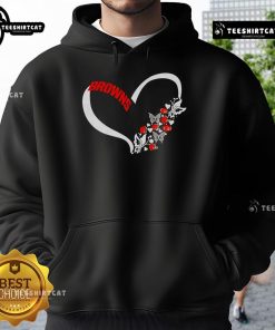 Alt Text: Cleveland Browns NFL hoodie featuring Nice Butterflies in My Stomach design, perfect for fans and cozy wear.