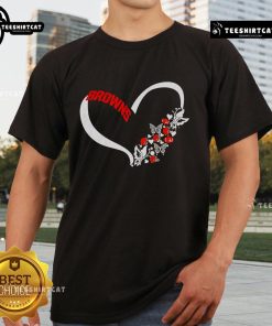 Nice Butterflies In My Stomach Cleveland Browns NFL T-Shirt featuring a vibrant design for football fans.