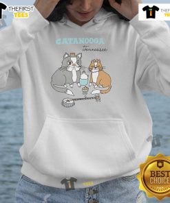 Cozy Nice Catanooga Tennessee hoodie displayed on a hanger, perfect for showcasing local pride and style.