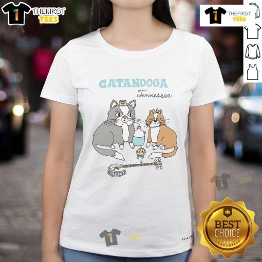 Nice Catanooga Tennessee ladies tee featuring a stylish design perfect for casual wear in the vibrant city.