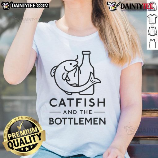 Nice Catfish and the Bottlemen ladies tee featuring a stylish design for fans of the band, perfect for casual wear.