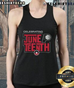 Indiana Pacers tank top celebrating Juneteenth with vibrant colors and festive design, perfect for summer festivities.