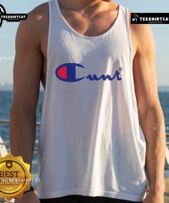 Alt Text: Stylish Nice Champion Cunt logo tank top featuring bold graphics, perfect for casual wear and making a statement.