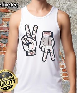 Alt Text: Nice Chris Sale Peace Up A Town Down Tank Top featuring a stylish design for baseball fans and summer wear.