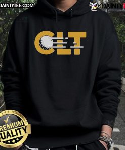 Nice CLT Golf hoodie in navy blue, featuring a stylish design perfect for golf enthusiasts and casual wear.