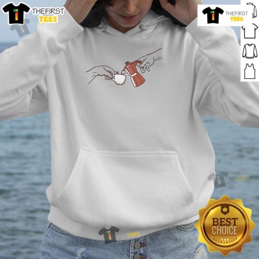 Cozy Wituka hoodie featuring a stylish design, perfect for enjoying a nice coffee on a cool day.