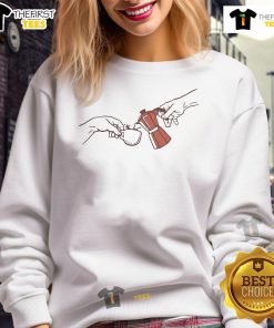 Cozy Wituka sweatshirt featuring 'Nice Coffee' design, perfect for coffee lovers and casual wear enthusiasts.