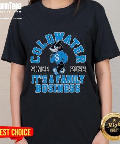 Retro ladies tee from Nice Coldwater, established since 2022, showcasing a family business vibe and stylish design.