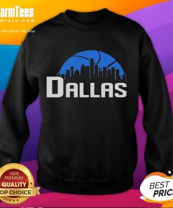 Cozy Nice Dallas Cityscape Skyline sweatshirt featuring a vibrant urban skyline design perfect for city lovers.