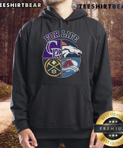 Alt Text: Denver Broncos, Rockies, Nuggets, and Avalanche sports team logo hoodie for fans - Nice design for life.