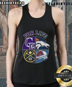 Denver Broncos, Rockies, Nuggets, and Avalanche sports team logo tank top for life, perfect for avid fans.