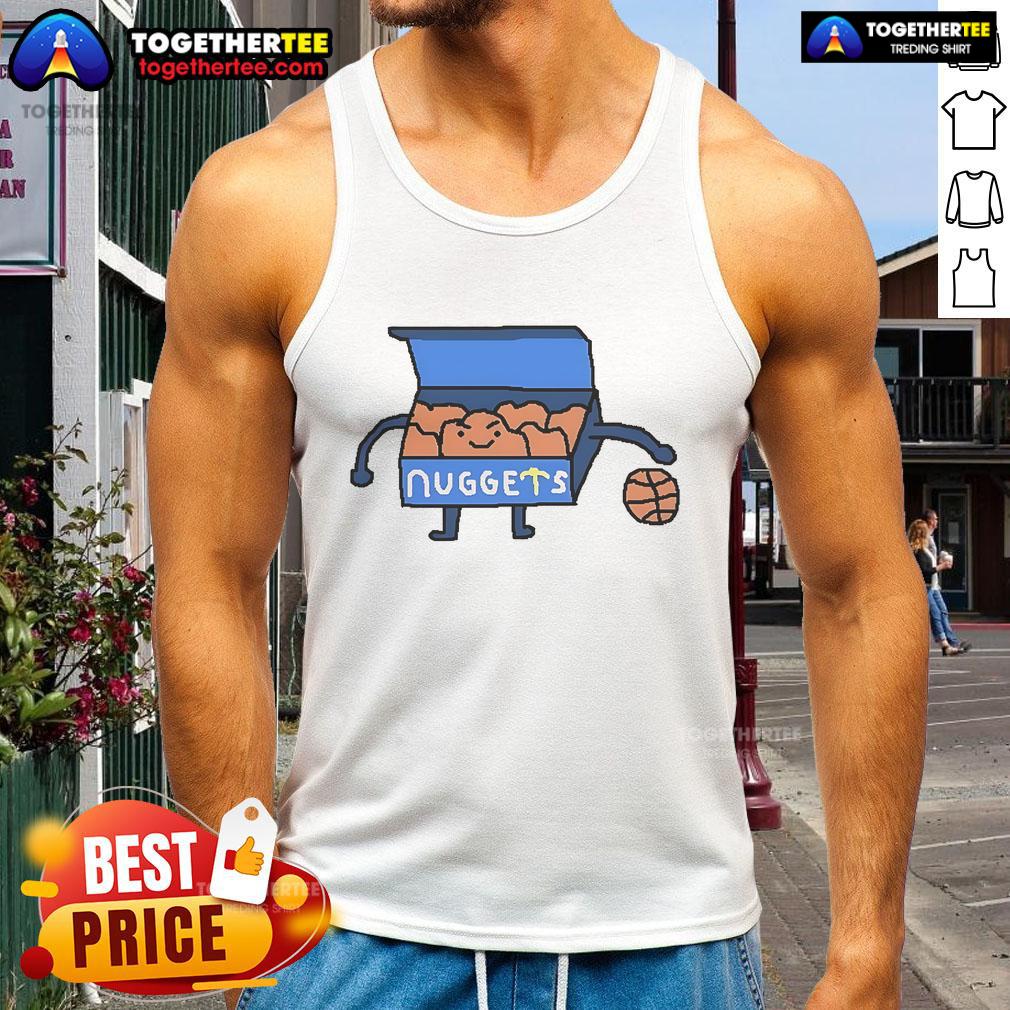 Nice Denver Nuggets Basketball Best Denver Logo All Time Cartoon Tank Top Cartoon tank top featuring the best Denver Nuggets logo of all time in vibrant colors, perfect for basketball fans.