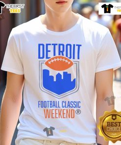 Nice Detroit Football Classic Weekend T-Shirt featuring a bold design perfect for game day and Detroit sports fans.