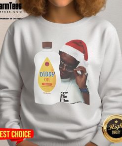 Cozy Nice Diddy Baby Oil Christmas Santa Sweatshirt featuring a festive Santa graphic for holiday celebrations.