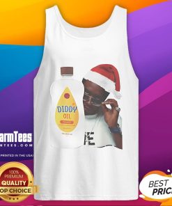 Nice Diddy Baby Oil Christmas Santa Tank Top featuring a festive Santa design, perfect for holiday celebrations.