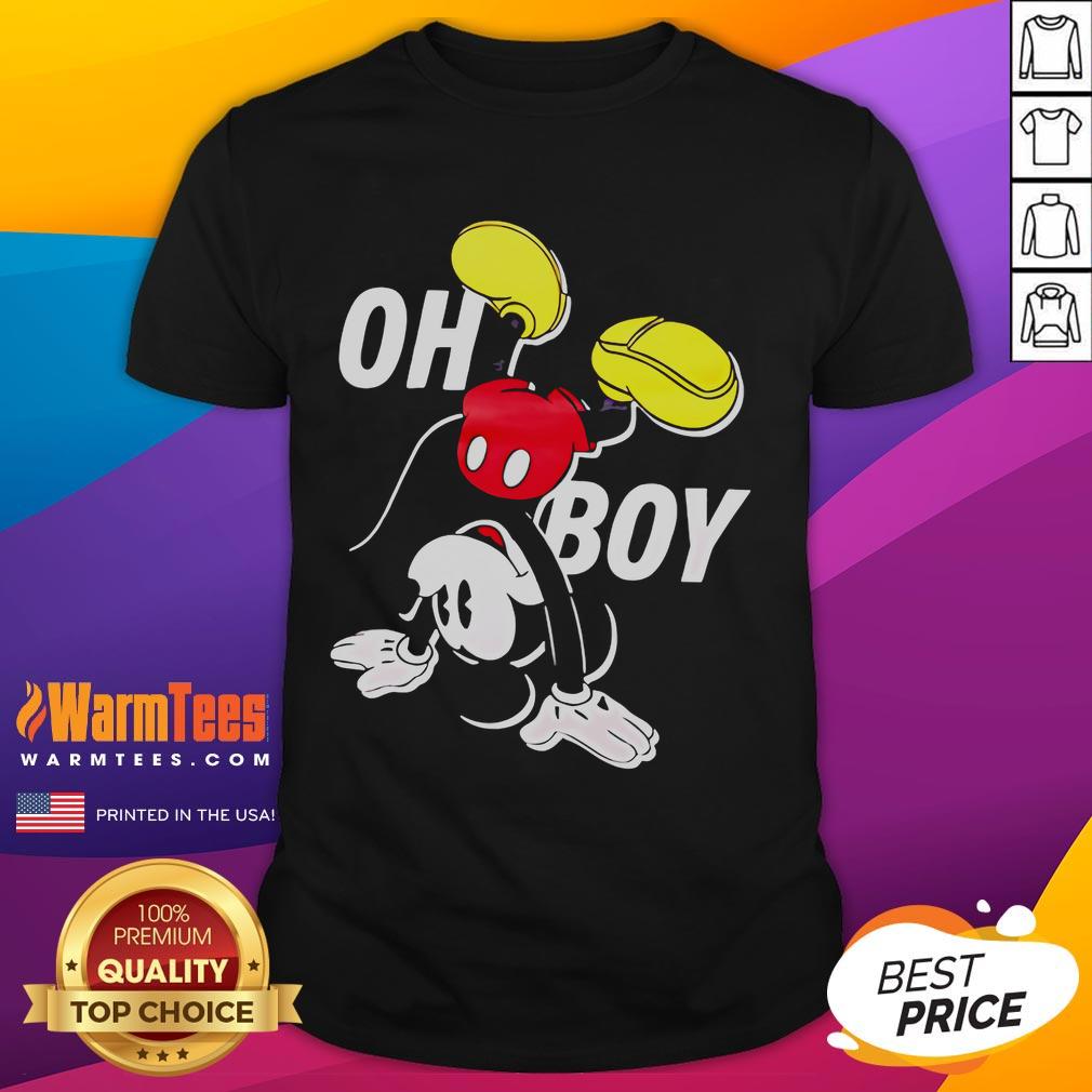 Nice Disney Mickey Mouse Oh Boy T Shirt Disney Mickey Mouse Oh Boy T-Shirt featuring a vibrant design of Mickey Mouse, perfect for fans and casual wear.