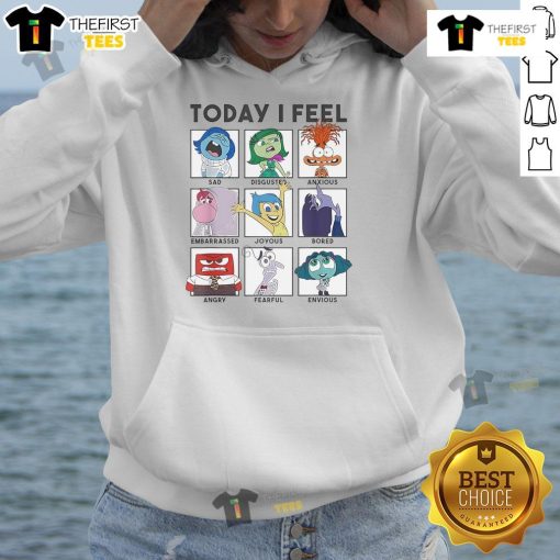 Colorful Nice Disney Pixar Inside Out 2 hoodie featuring emotions design, perfect for fans of the animated film.