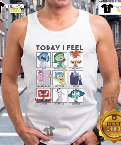 Nice Disney Pixar Inside Out 2 Today I Feel tank top featuring colorful emotions design for fans and fashion lovers.