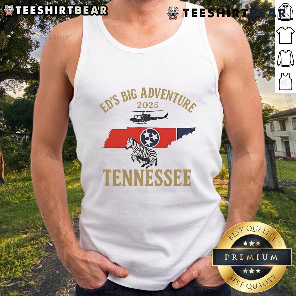 Nice Ed'S Big Adventure Tennessee Tank Top Nice Ed's Big Adventure Tennessee tank top featuring a vibrant design, perfect for summer outings and outdoor adventures.