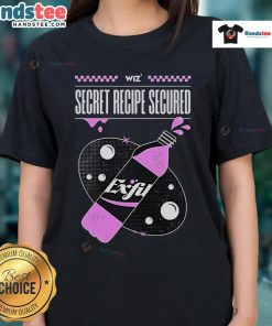 Nice Exfil Wiz Secret Recipe secured ladies tee featuring a stylish design for fans of unique culinary apparel.