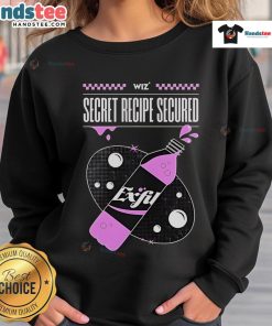Stylish Nice Exfil Wiz Secret Recipe Secured Sweatshirt featuring a unique design, perfect for casual wear and cozy comfort.