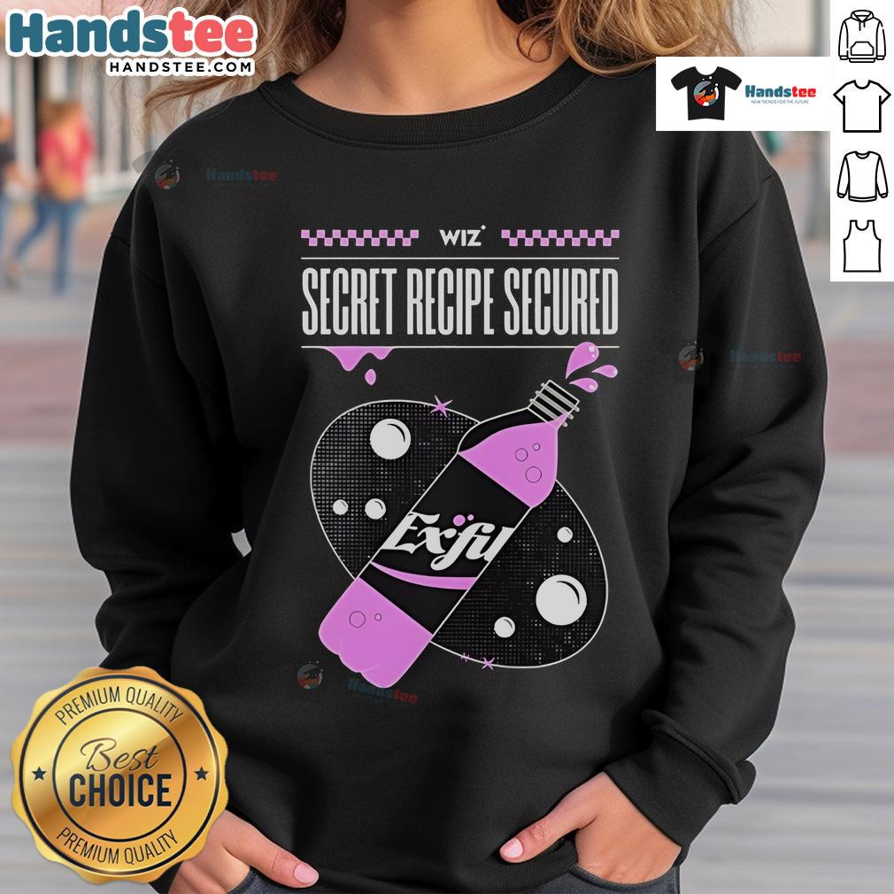 Nice Exfil Wiz Secret Recipe Secured Sweatshirt Stylish Nice Exfil Wiz Secret Recipe Secured Sweatshirt featuring a unique design, perfect for casual wear and cozy comfort.